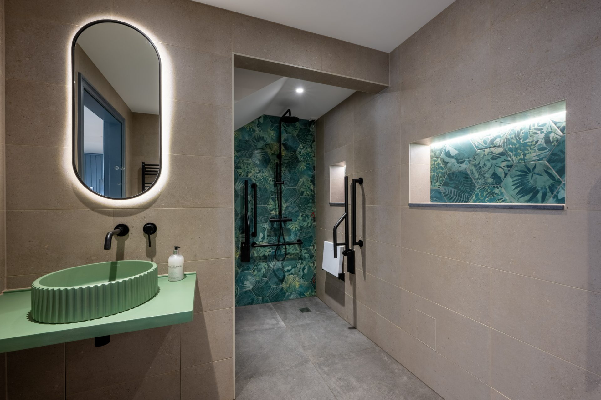 The Stables wetroom with walk-in shower
